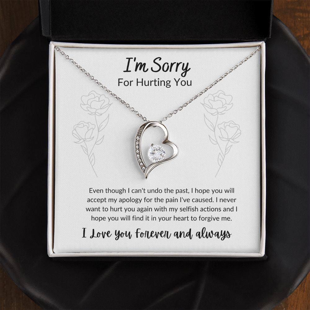 I'm Sorry For Hurting You - Forever Love Necklace - Roses