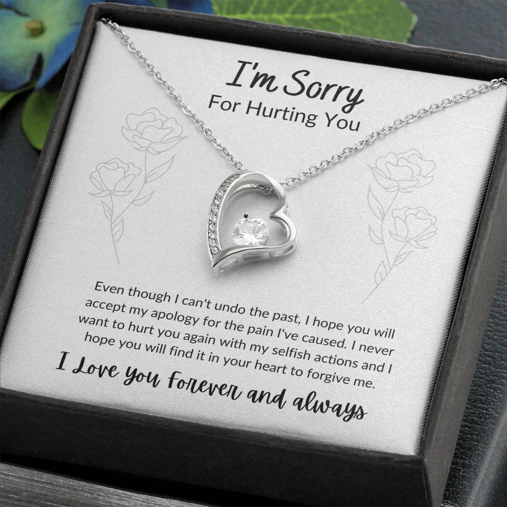 I'm Sorry For Hurting You - Forever Love Necklace - Roses